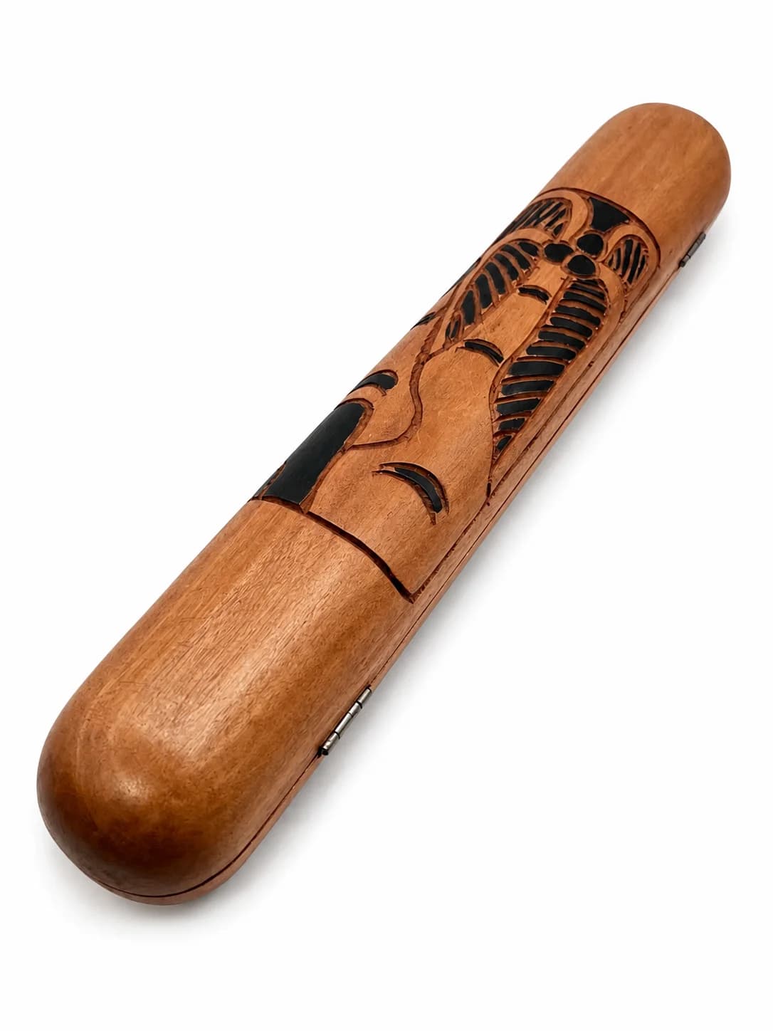 Awalé sculpté en bois de teck – Motif « Cocotier » 2